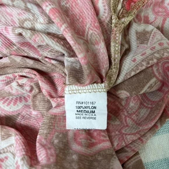 🌸 Cha Cha Vente Boho Sleeveless Paisley Top – Size M 🌸 - Picture 5 of 7